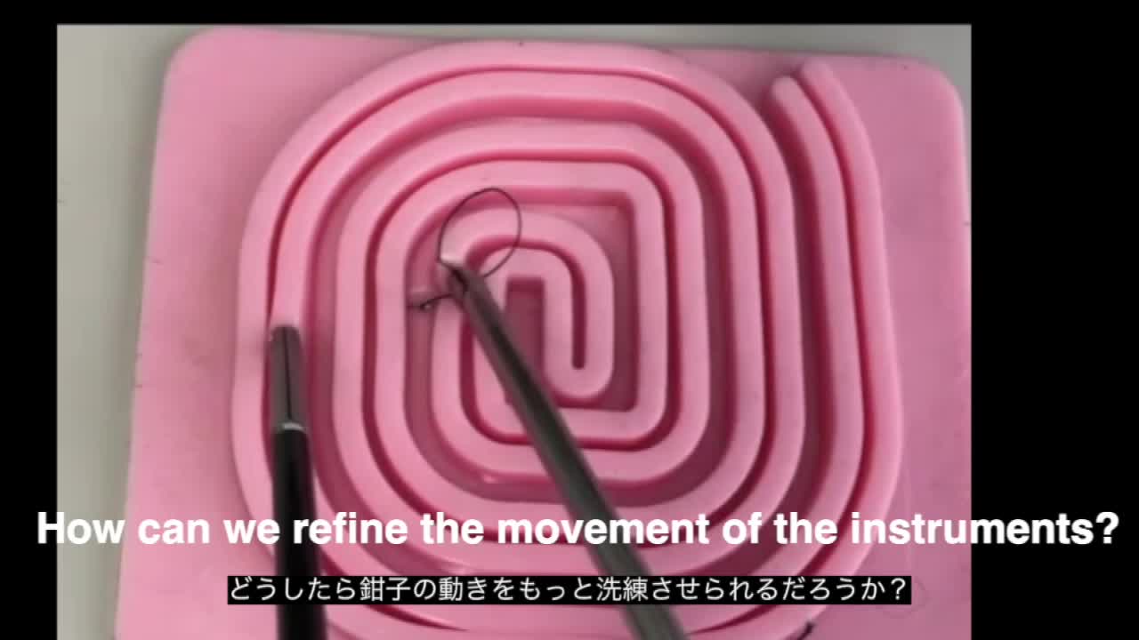79-05-1302今村論文　図3　ジグザグ縫合の練習...