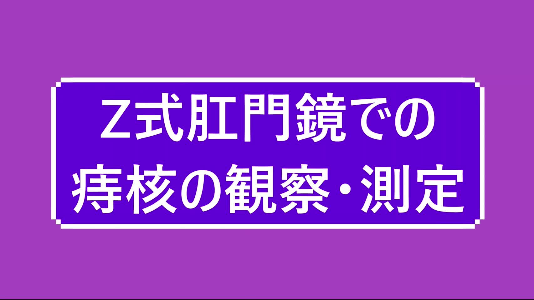 80-08-112　動画２　図３　痔核の観察